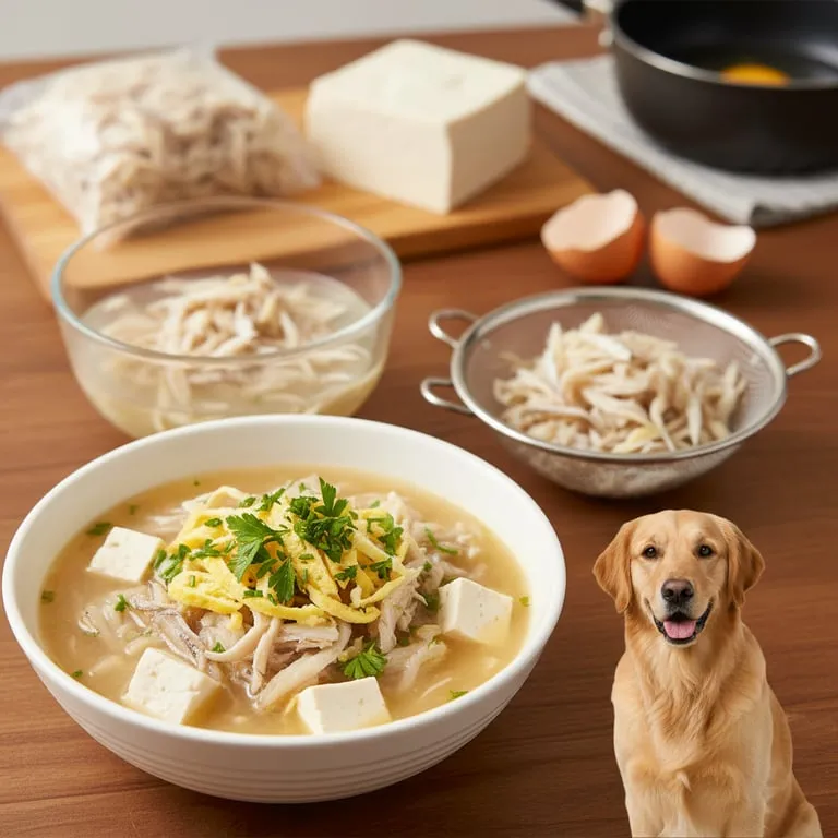강아지 황태국 끓이는 법 염분 제거 필수 과정, 기력 회복 보양식 레시피와 계란 두부 넣은 영양 만점 특식